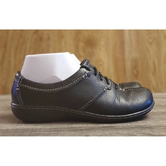 Clarks Shoes - Clarks Bendables Leather Lace Up Shoes Women's Size 6.5 Black
